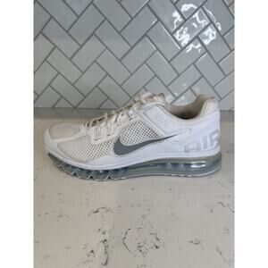 Nike Air Max 2013 White Metallic Silver Men's Size 9.5 HF4884-100 Authentic